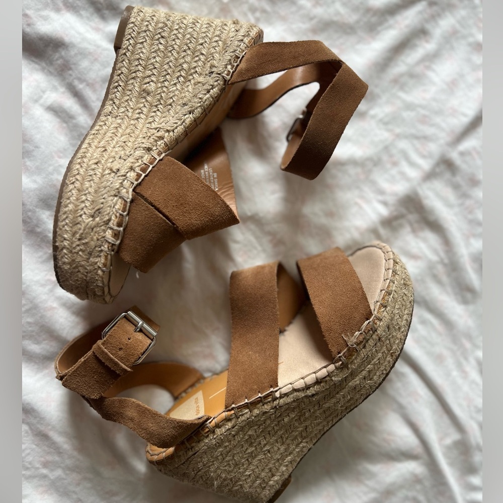 Dolce Vita Ankle Strap Espadrille Wedge Sandals